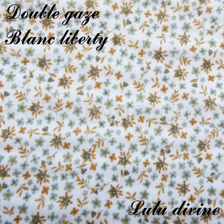 Double gaze Blanc Liberty