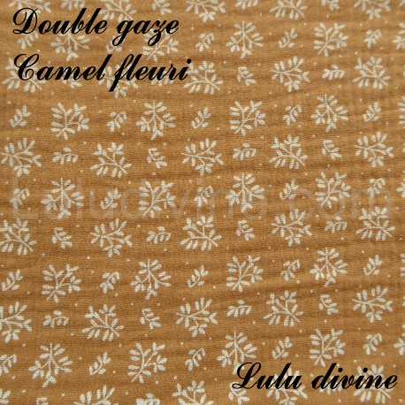 Double gaze Camel Fleuri