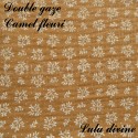 Double gaze Camel Fleuri