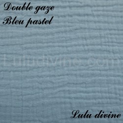 Double gaze Bleu pastel