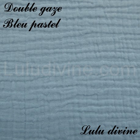 Double gaze Bleu pastel