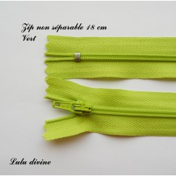 Fermeture éclair 18 cm Vert