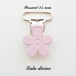 Pince fleur 25 mm Rose claire