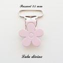 Pince fleur 25 mm Rose claire