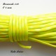 Paracorde 4 mm : Jaune & Vert fluo