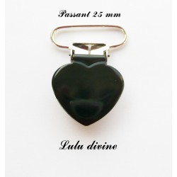 Pince coeur 25 mm Noire