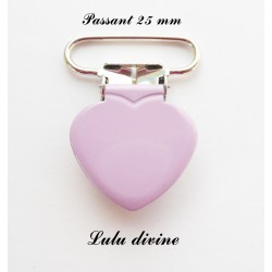 Pince coeur 25 mm Parme