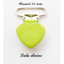 Pince coeur 25 mm Vert 