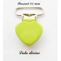 Pince coeur 25 mm Vert 