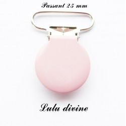 Pince ronde 25 mm Rose clair