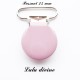 Pince ronde 25mm vieux rose