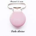 Pince ronde 25 mm Vieux rose