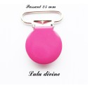 Pince ronde 25 mm Fuchsia