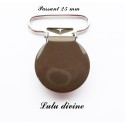 Pince ronde 25 mm Marron