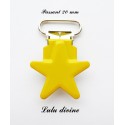 Pince étoile 20 mm Jaune