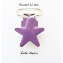 Pince étoile 25 mm Violet