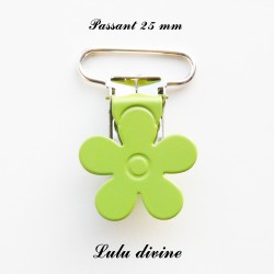 Pince fleur 25 mm Verte