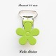 Pince fleur 20 mm Verte