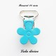 Pince fleur 20 mm Turquoise