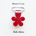 Pince fleur 25 mm Rouge