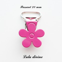 Pince fleur 20 mm Fuchsia