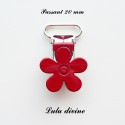 Pince fleur 20 mm Rouge