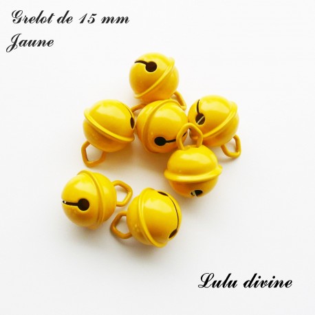 Grelot 15 mm : Jaune