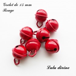 Grelot 15 mm : Rouge