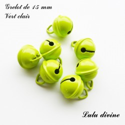 Grelot 15 mm : Vert clair