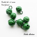 Grelot 15 mm : Vert foncé