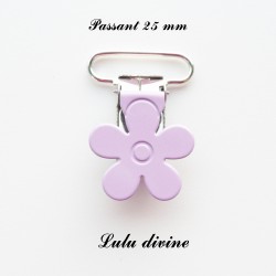 Pince fleur 25 mm parme