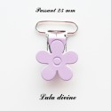 Pince fleur 25 mm Parme