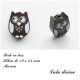 Perle en bois Chouette / Hibou 