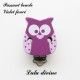 Pince bois boucle Hibou/ Chouette 