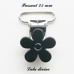 Pince fleur 25 mm Noire