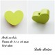 Perle en bois Coeur 21 x 16 mm 