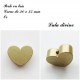 Perle en bois Coeur 30 x 25 mm