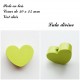 Perle en bois Coeur 30 x 25 mm