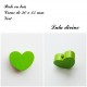 Perle en bois Coeur 30 x 25 mm