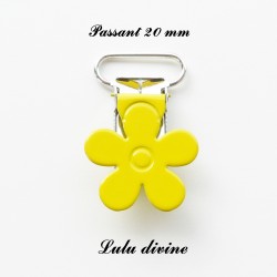 Pince fleur 20 mm Jaune