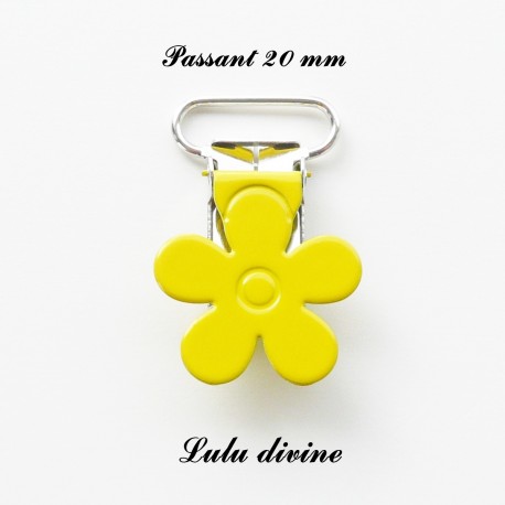 Pince fleur 20 mm Jaune