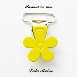 Pince fleur 25 mm jaune