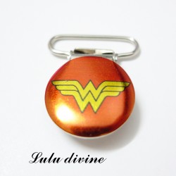 Pince 25 mm : Rouge Wonder woman