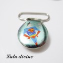 Pince 25 mm : Bleu clair Superman 