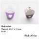 Perle en bois Cupcake