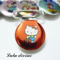 Pince 25 mm : Rouge Chat Hello Kitty