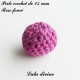 Perle en crochet Ronde Ø 25 mm