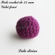 Perle en crochet Ronde Ø 25 mm