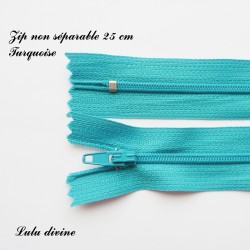 Fermeture éclair 25 cm Turquoise