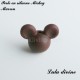 Perle en silicone ronde Mickey